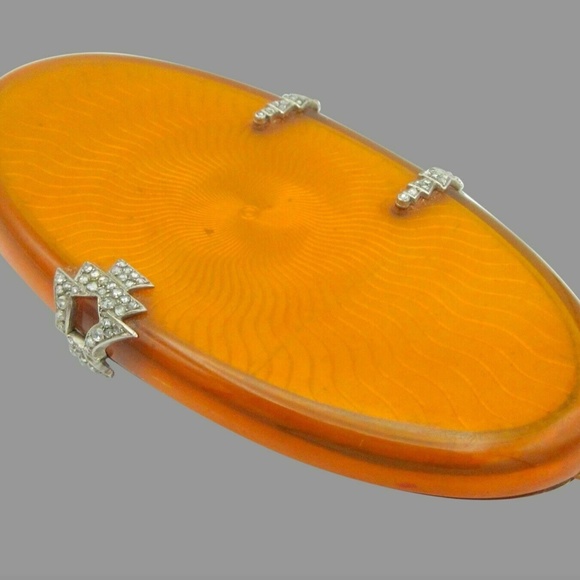 Vtg Art Deco 14K Gold Platinum Diamond Minaudiere - Picture 2 of 6